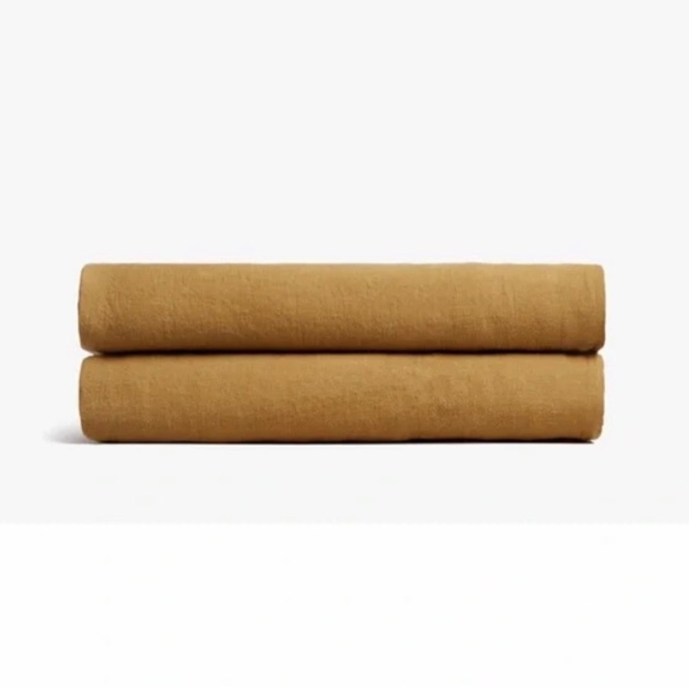 Parachute Home Linen Cal King Fitted Sheet Ochre